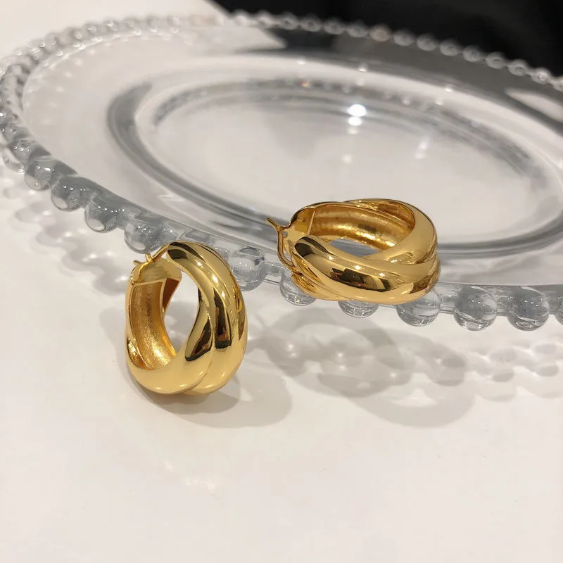 18K Gold-Filled Small Hoop Earrings for Women | Liza