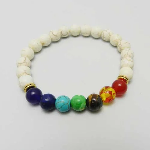 2016 New 7 Chakra Bracelet Men Black Lava Healing Balance Beads Reiki Buddha Prayer Natural Stone Yoga Bracelet For Women