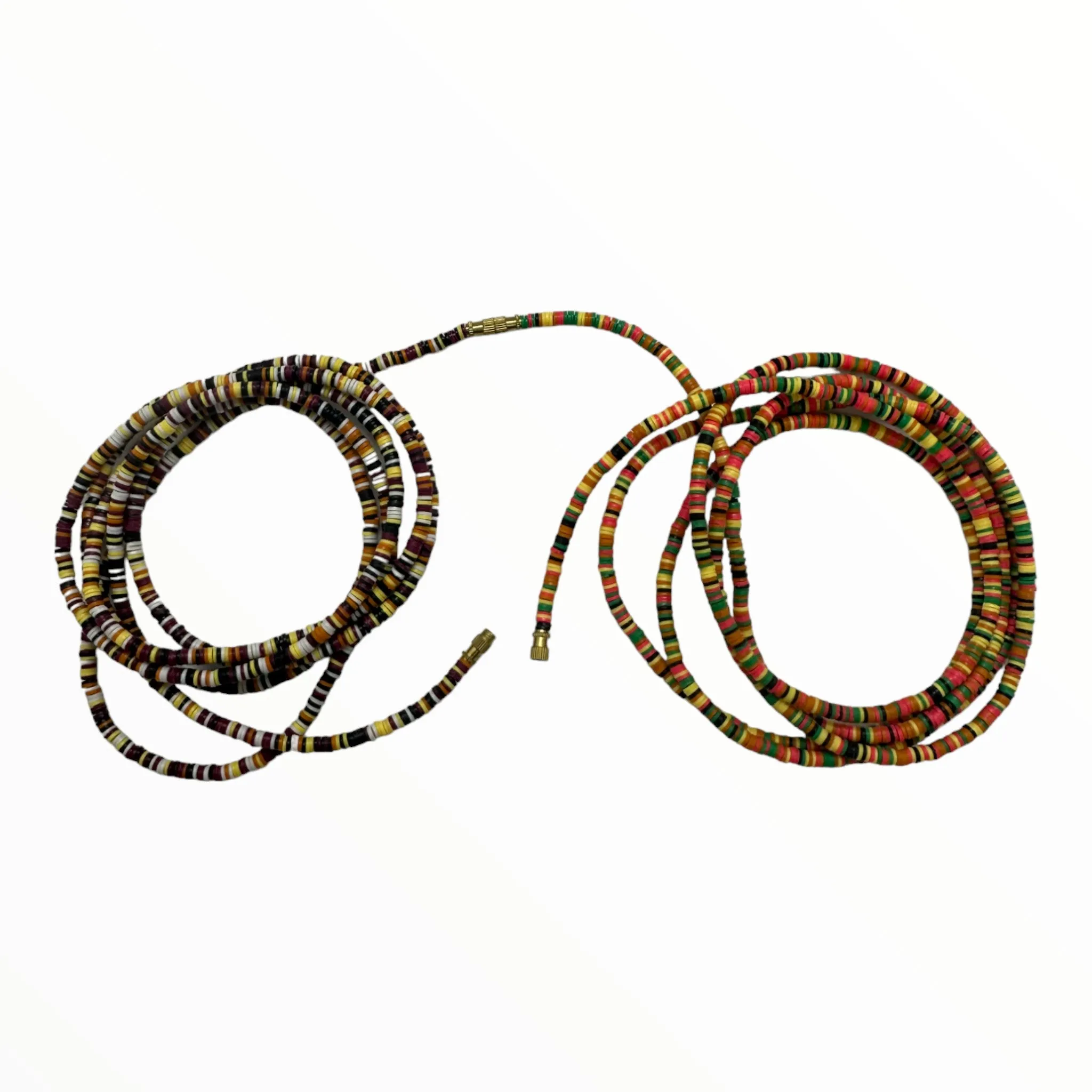 African Coconut Waist Beads- Versatile (Wine)