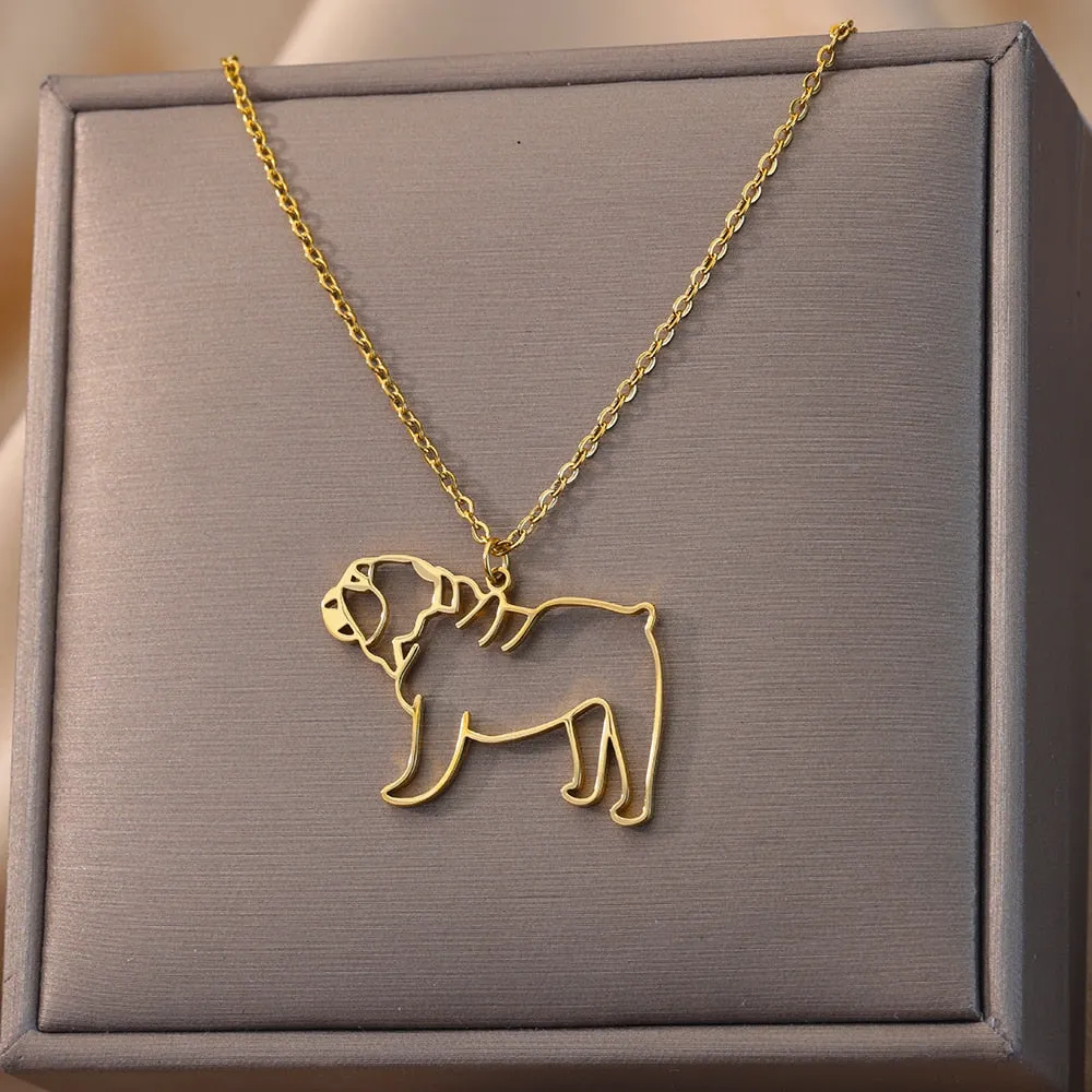 Artistic Dog necklaces