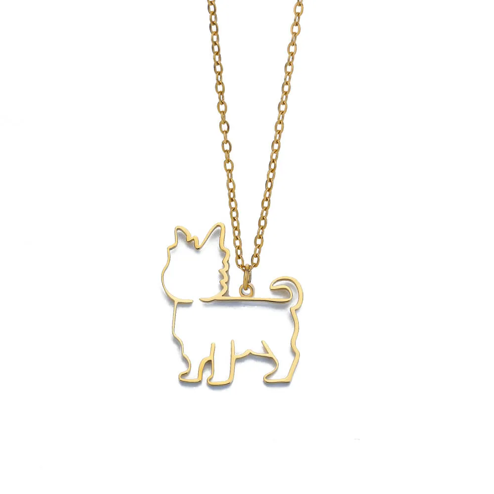 Artistic Dog necklaces