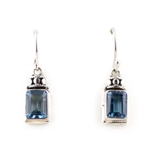 Blue Topaz Earrings