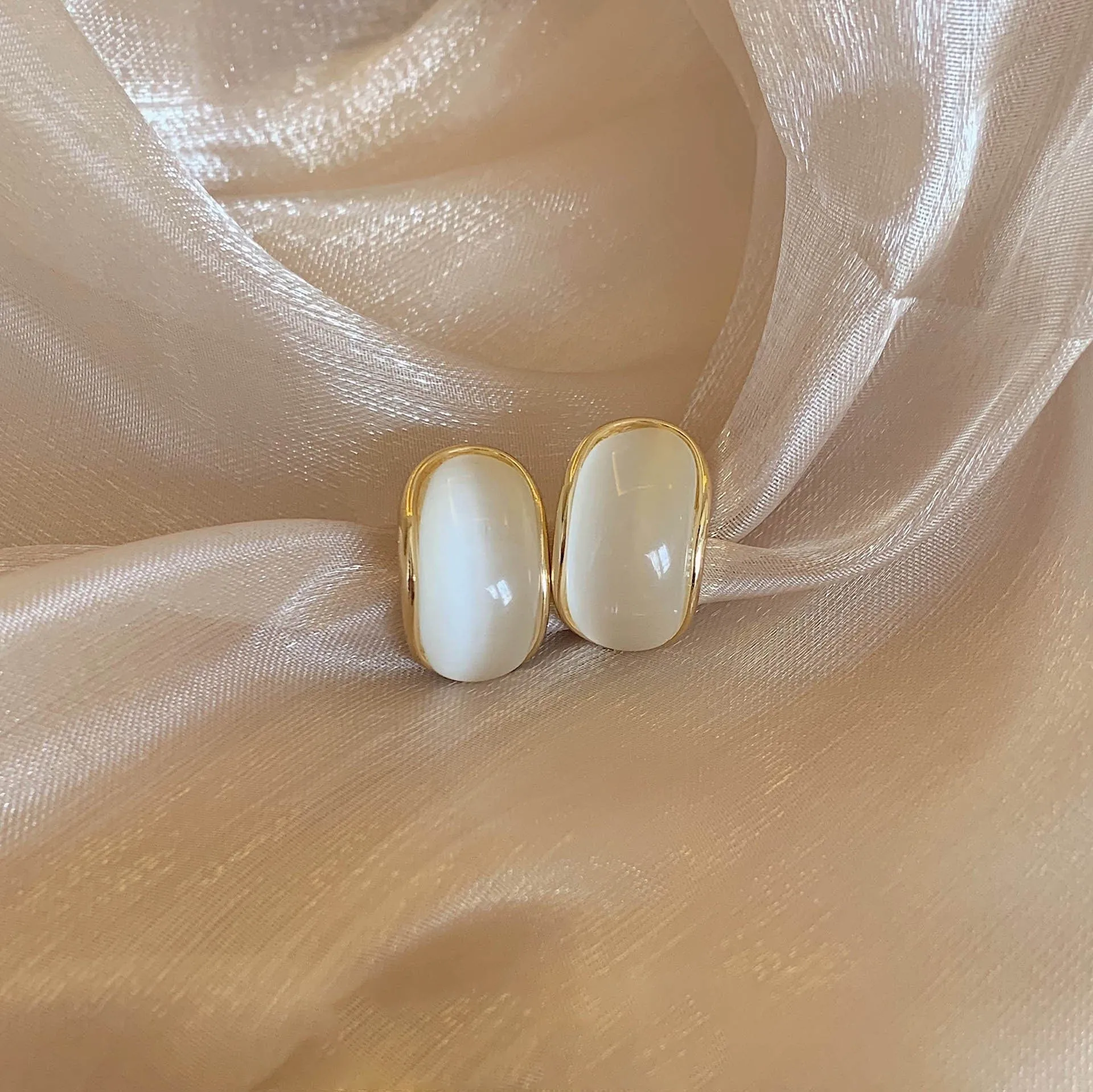 Cat’s Eye Stone Earrings