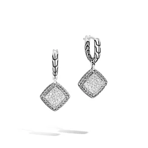 Classic Chain Drop Earring with Diamonds