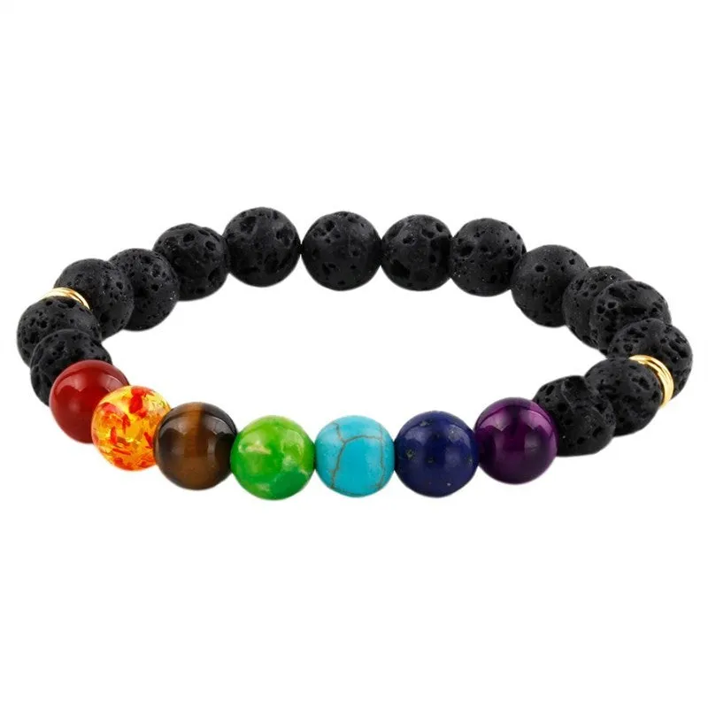 Colorful Agate Stone Beaded Bracelet