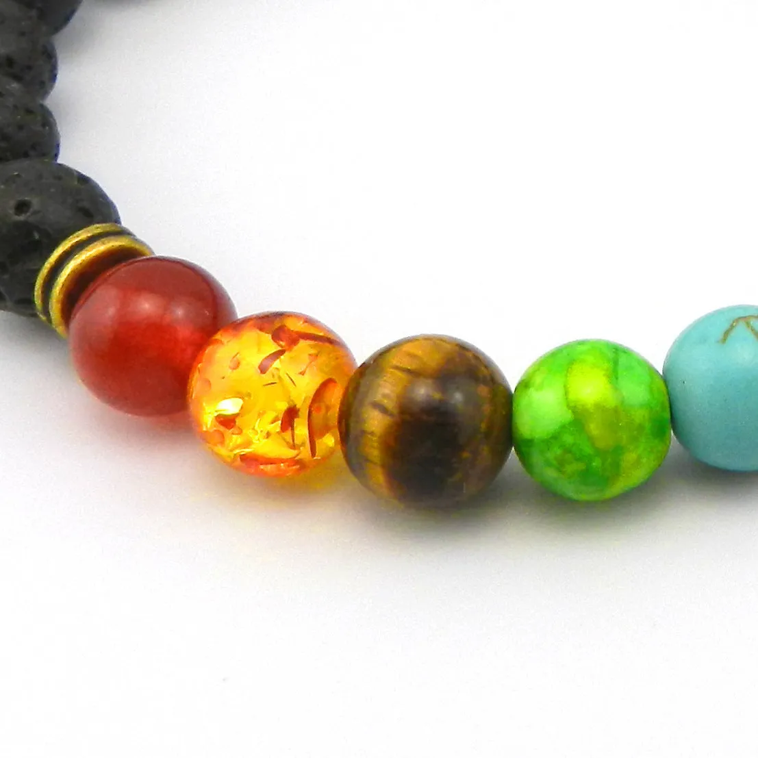 Colorful Agate Stone Beaded Bracelet