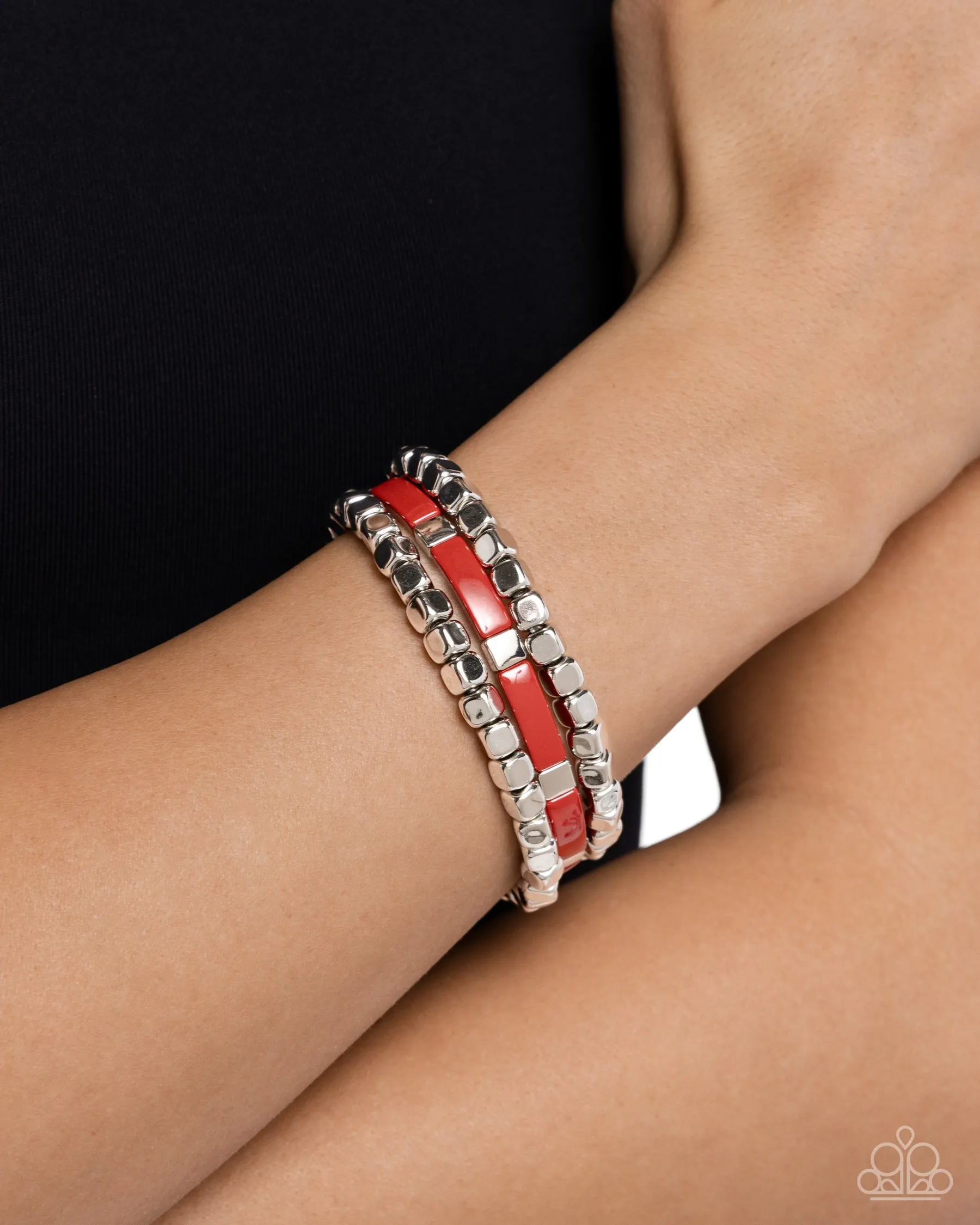 Colorful Cadenza - Red Bracelet