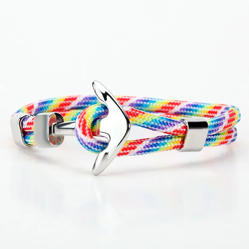 Colorful hand rope bracelet