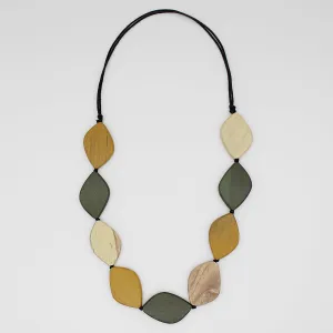 Contemporary Wood Bead Spice Necklace