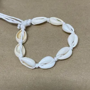 Cowrie Shell Bracelet (1) - Small - White