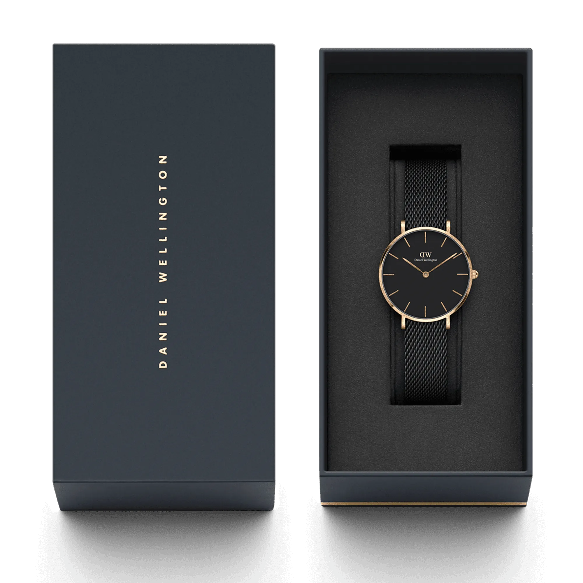 Daniel Wellington Petite 32 Ashfield Rose Gold & Black Watch