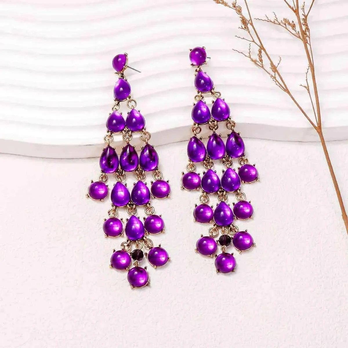 Drop & Dangle Cascade Droplets Earrings: Make a Statement