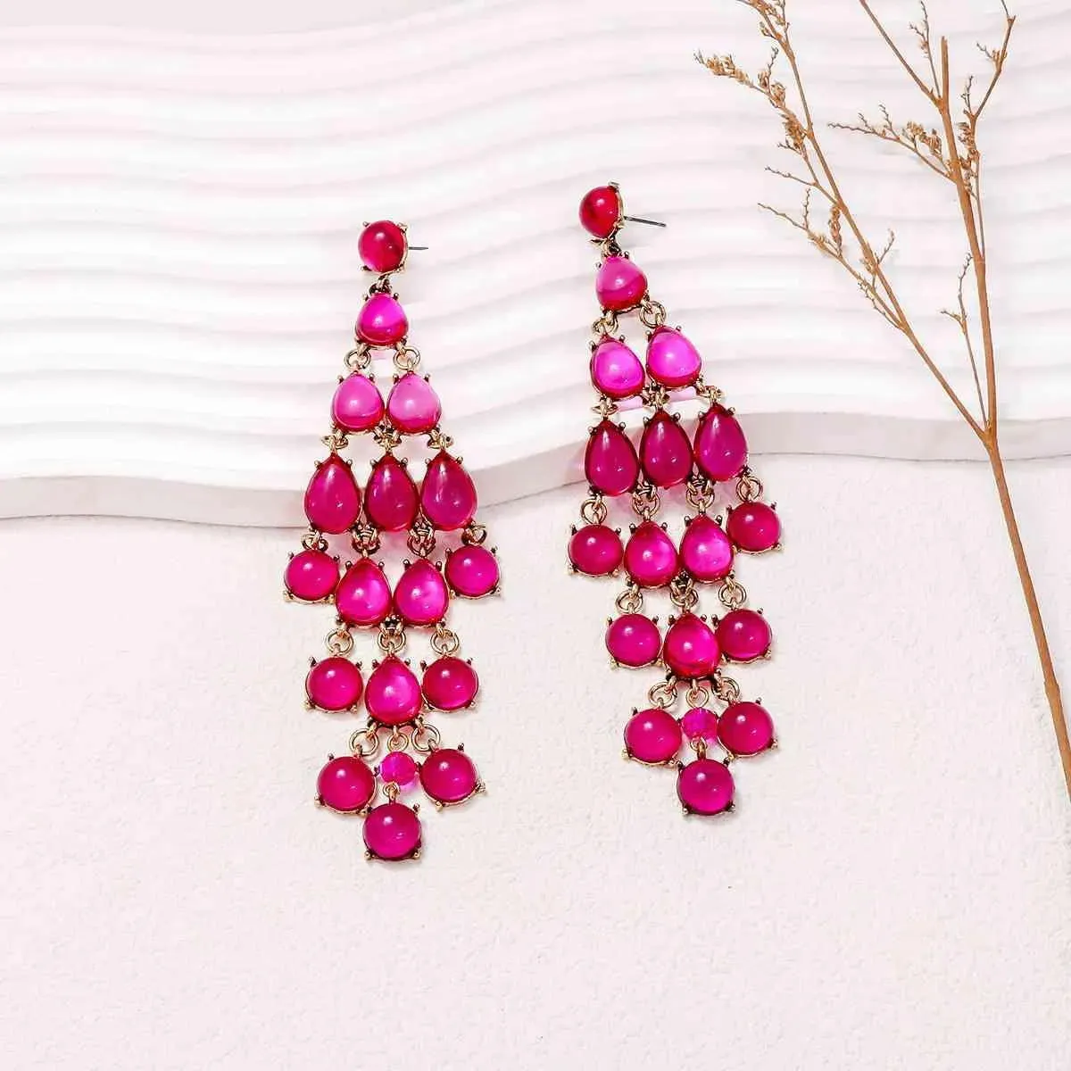 Drop & Dangle Cascade Droplets Earrings: Make a Statement