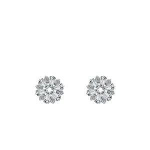 Exquisite S925 Silver Floral Earrings for Timeless Style and Elegance