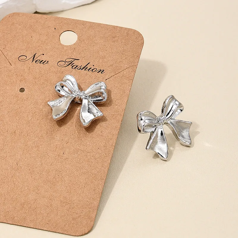 French Chic Bow Earrings for Stylish Women on the Go