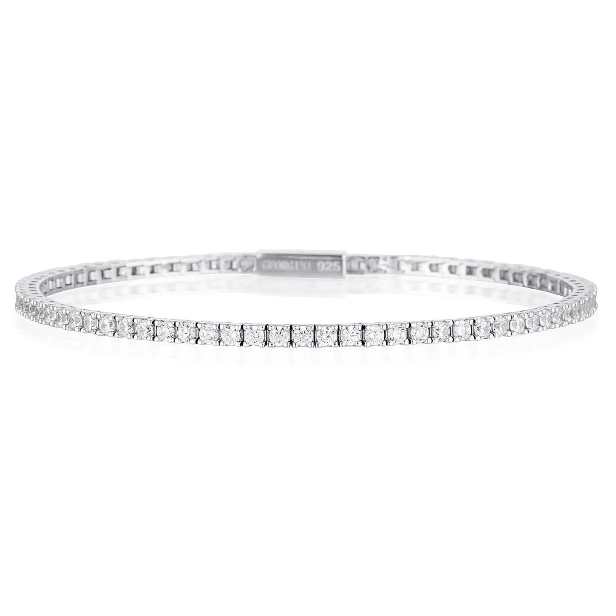 Georgini Selena 2mm Tennis Bracelet Silver 17.5cm