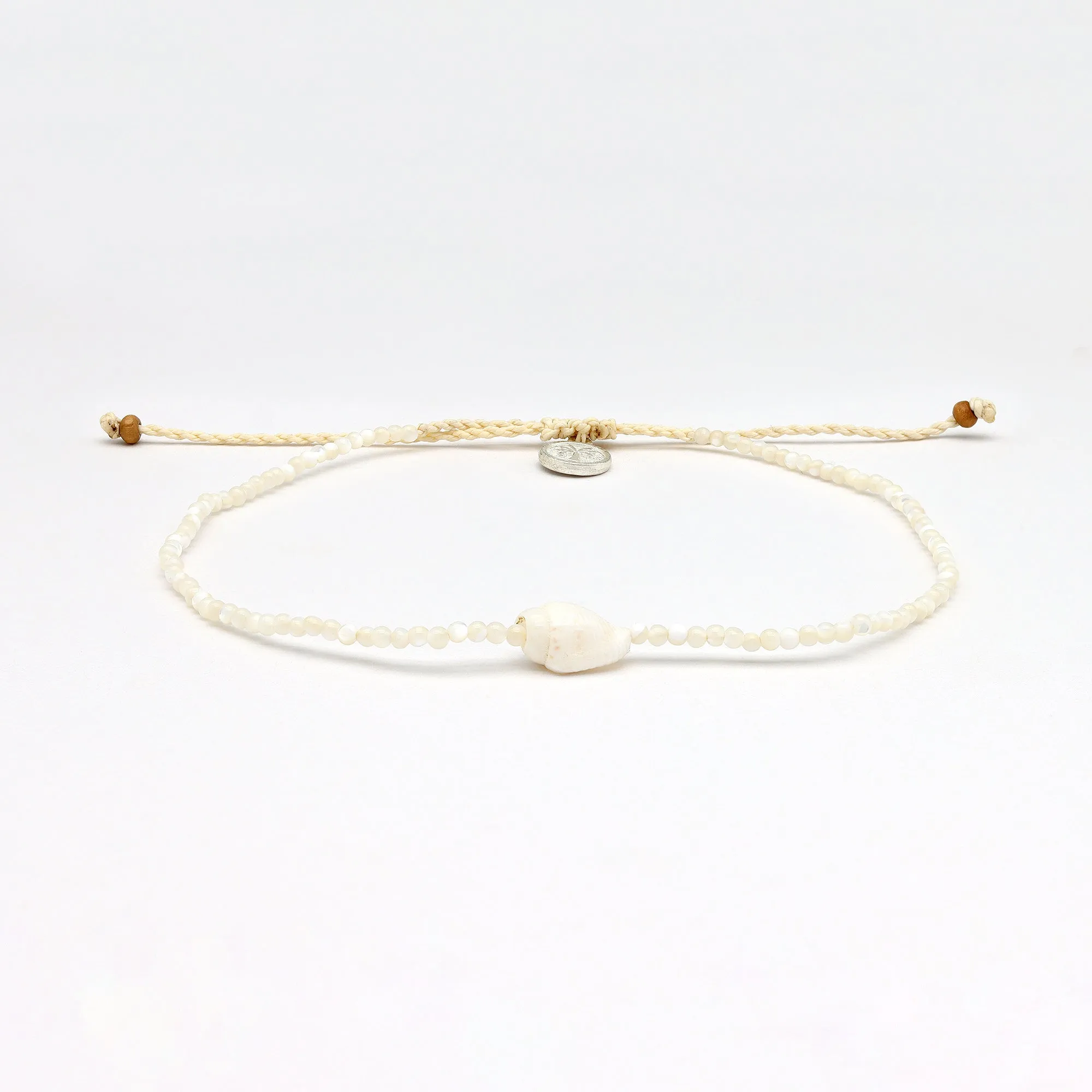 Giada Melati Shell Beaded Anklet