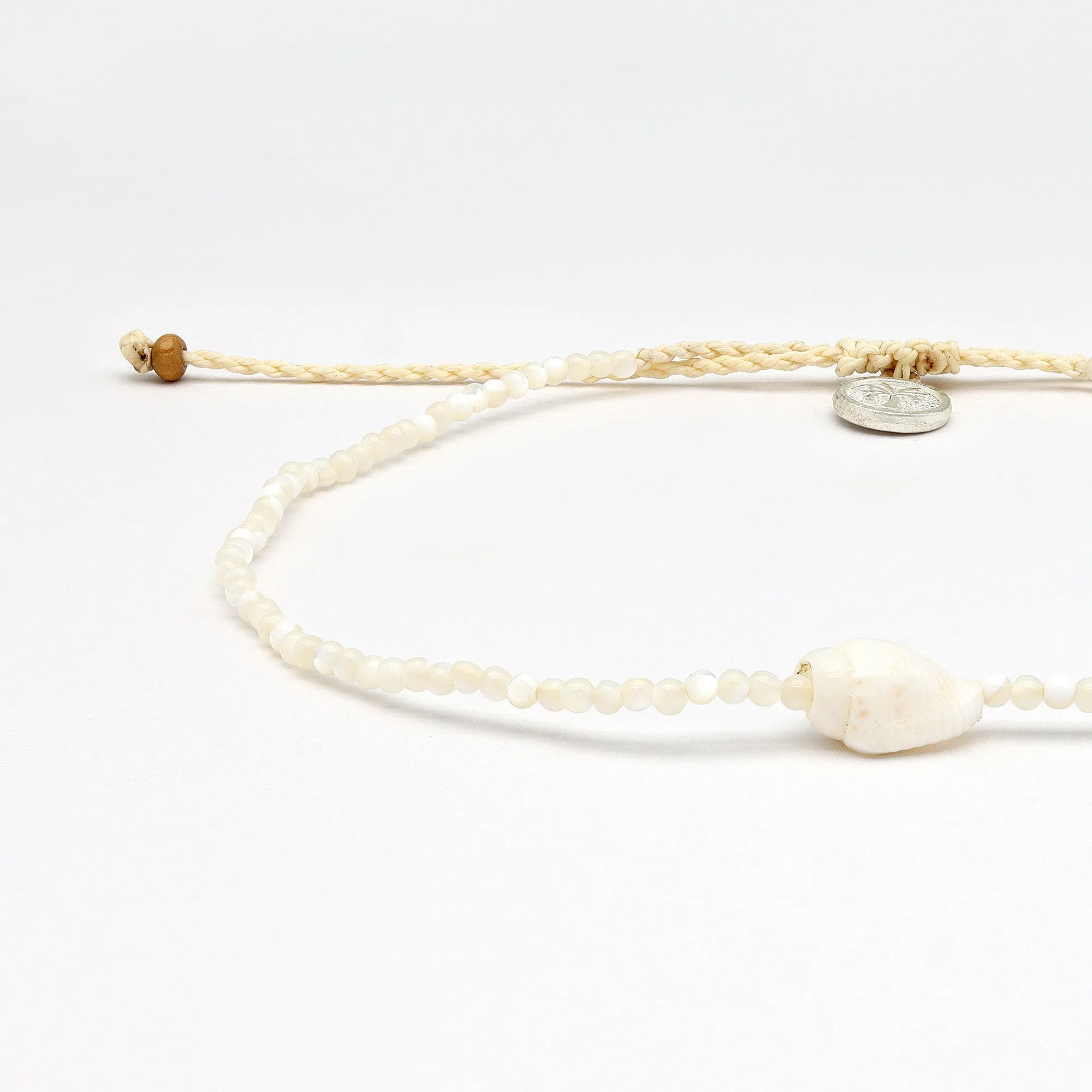 Giada Melati Shell Beaded Anklet