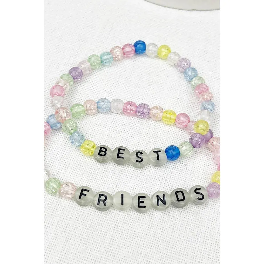 Glow in the Dark Best Friend Colorful Bracelets