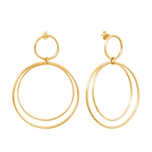 Gold-Plated Silver Calista Versatile Earrings