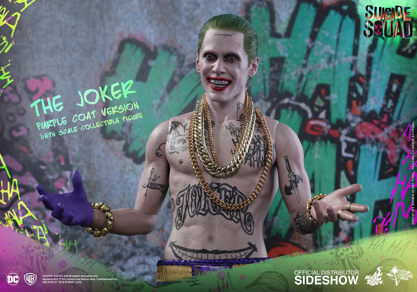 HOT TOYS SUICIDE SQUAD THE JOKER PURPLE COAT SPECIAL EDITION 1/6 SCALE - MMS382E