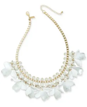 International Concepts Gold-Tone Petal Shaky Statement Necklace