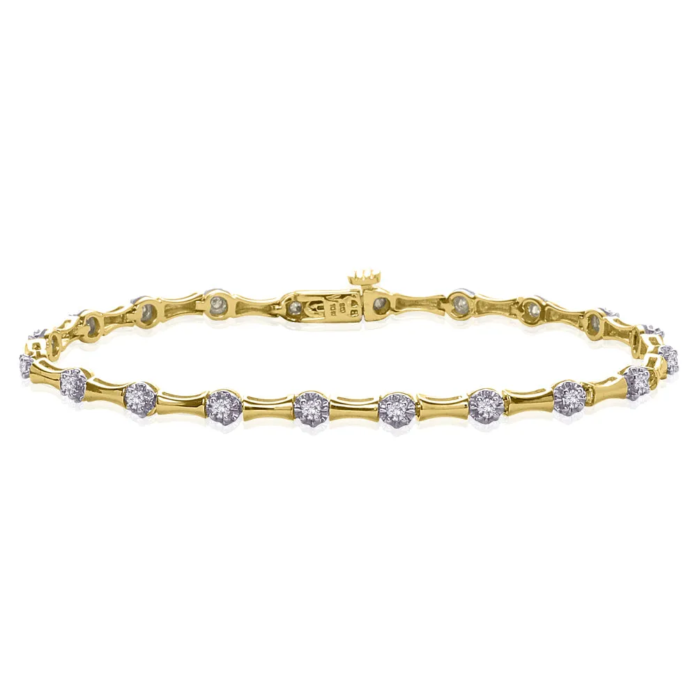 KATARINA 1/2 cttw Diamond Tennis Bracelet