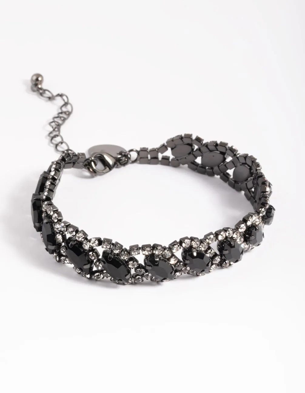 Matte Black Marquise Bracelets