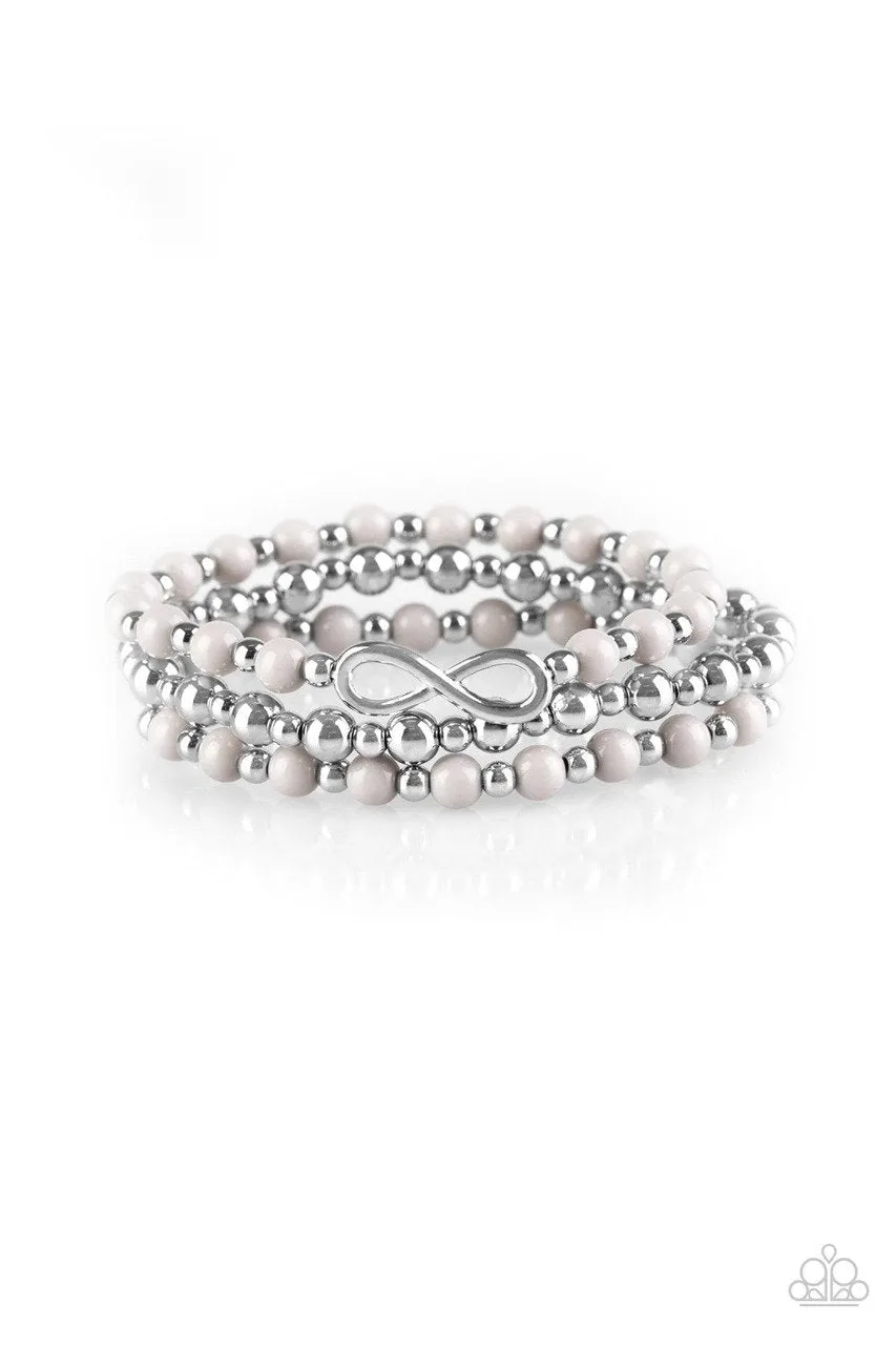 Paparazzi Bracelet ~  Immeasurably Infinite - Silver