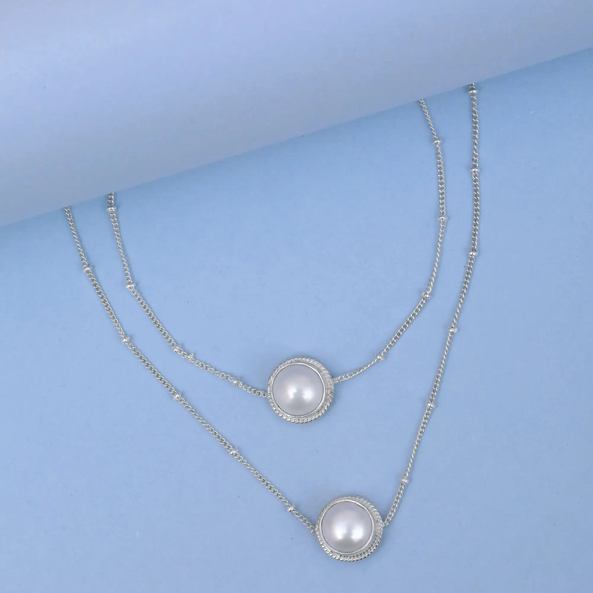 Pearl Silver 92.5 Anklet