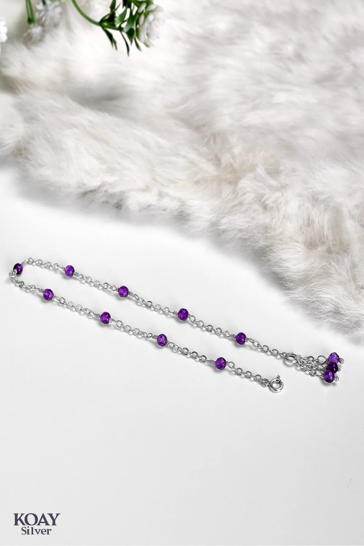 Purple Anklet