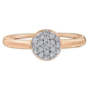 "SKYLER" ROSE GOLD DIAMOND RING