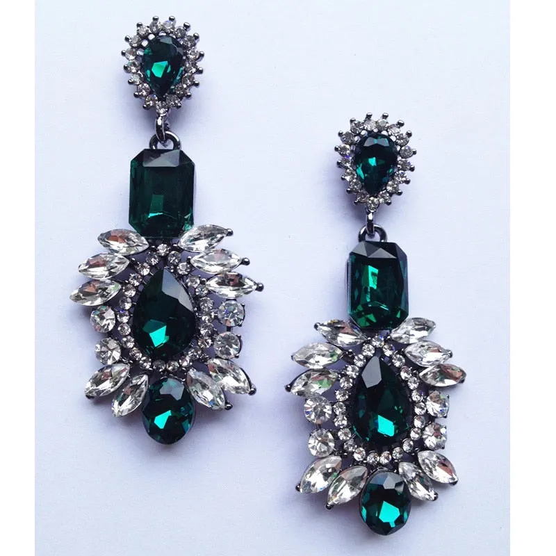 Rhinestone Dangle Crystal Earrings