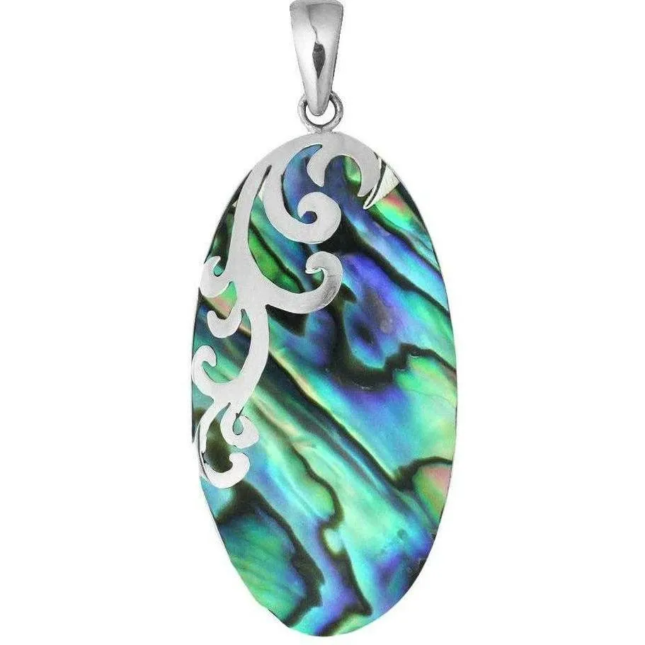 Scroll Abalone Necklace