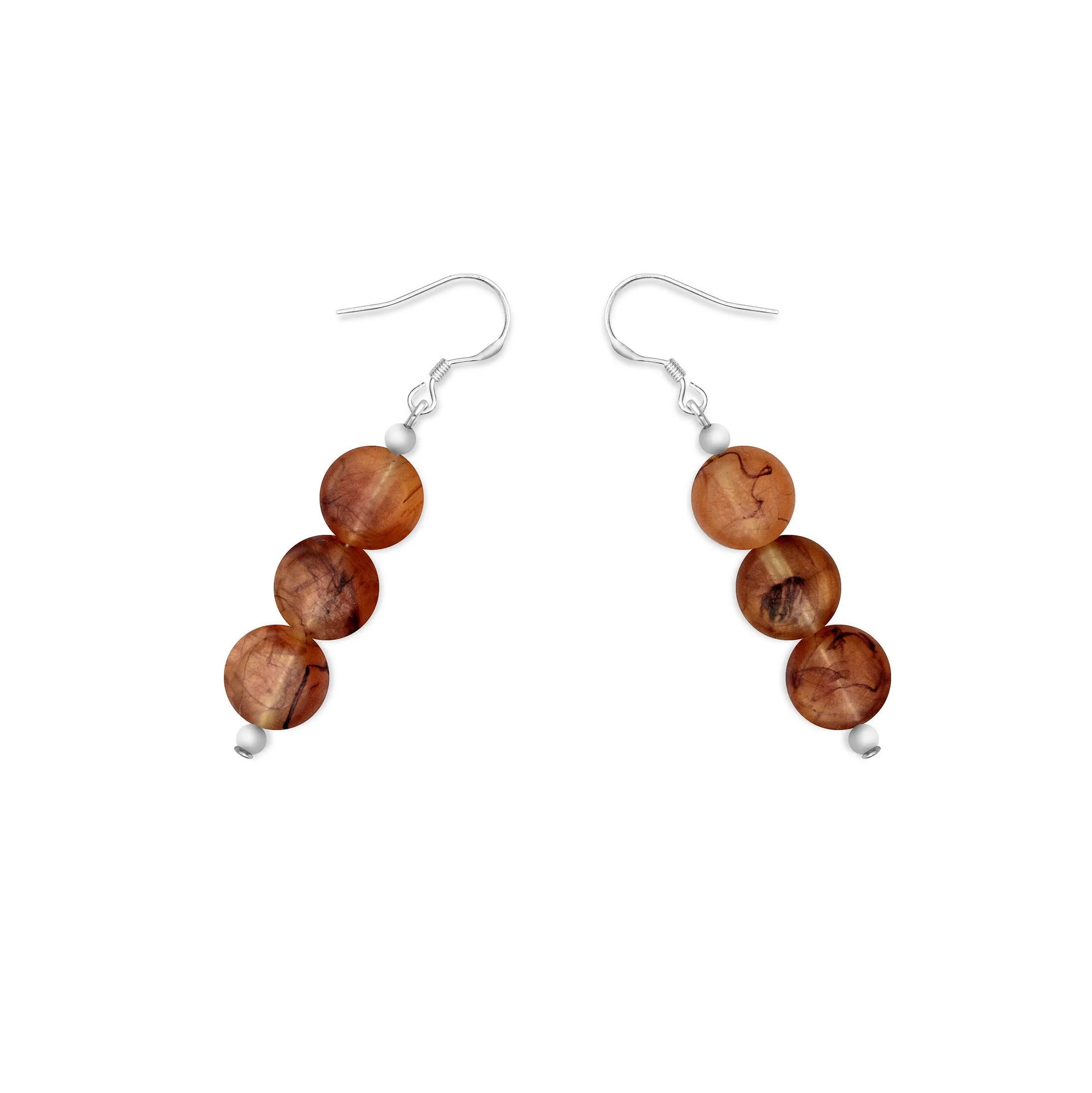 Silk Road Triple Resin Earrings