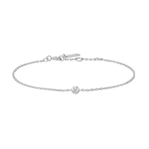 Silver Sparkle Bezel Bracelet