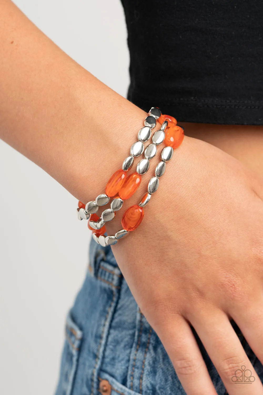 Sorry to Burst Your BAUBLE Orange-Bracelet