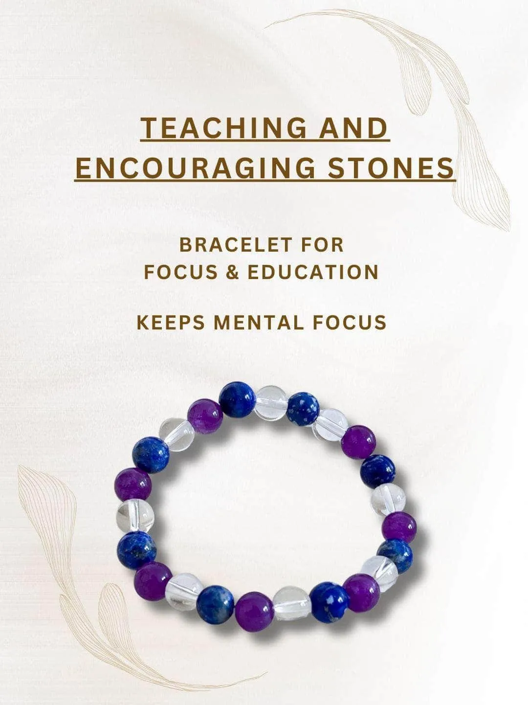 Teaching And Encouraging Stones Bracelet