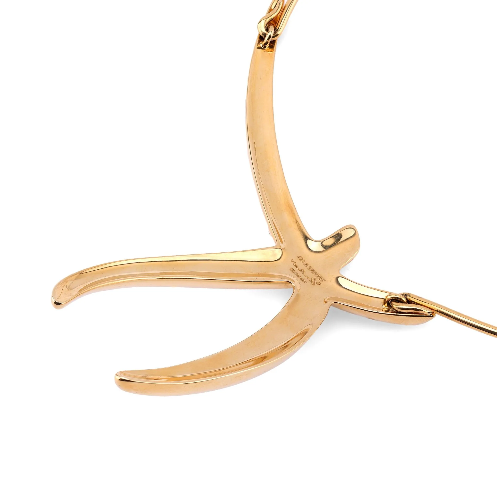 Tiffany & Co. Elsa Peretti 18K yellow gold starfish choker necklace