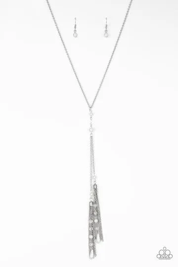 Timeless Tassels Silver Necklace Set