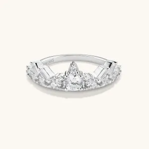 Treasure Crown Ring in Silver