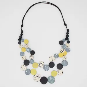 Yellow Dual Strand Devon Necklace